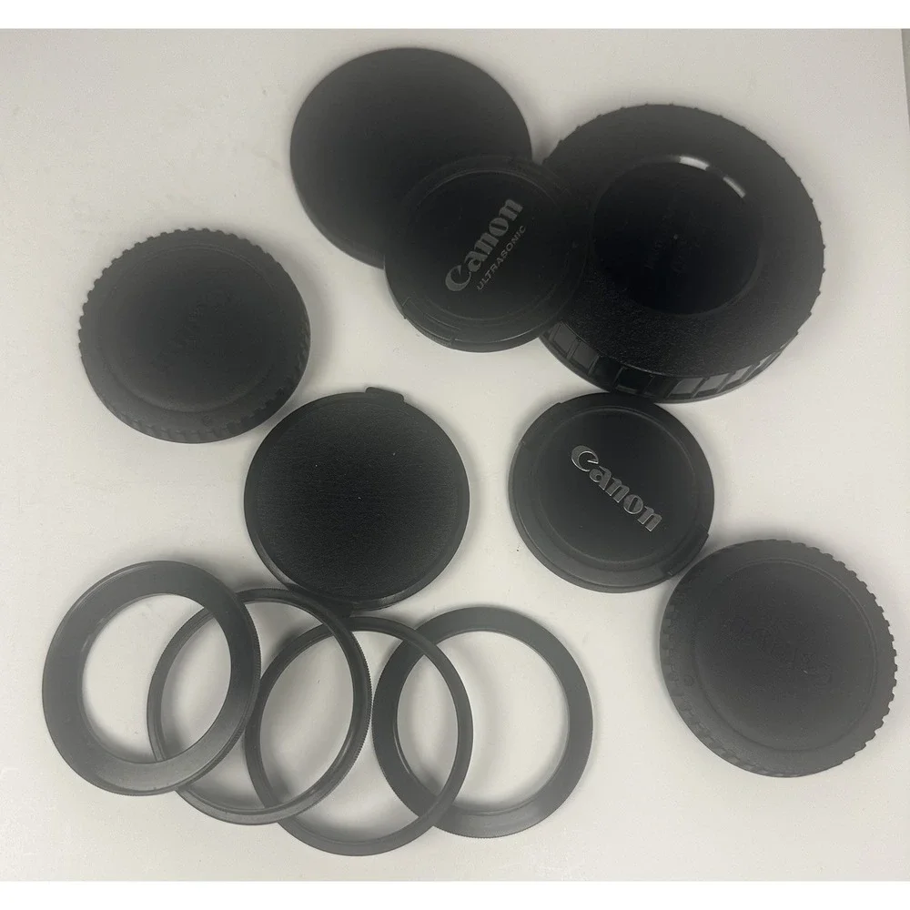 Vintage Camera‎ Lens & Lids Assortment 17 Items